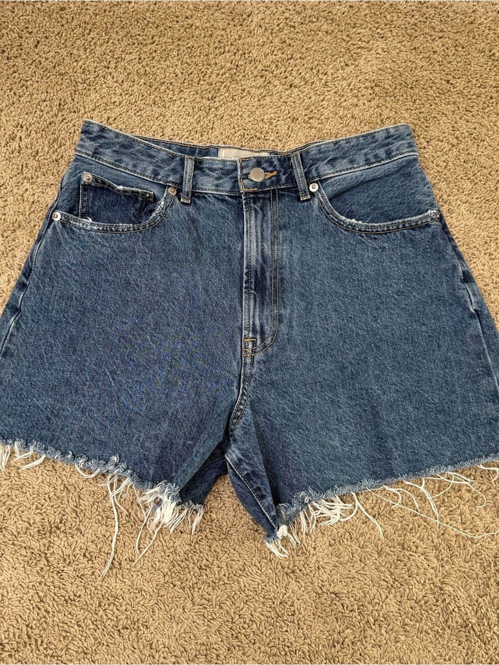 Everlane A Line Denim Organic Cotton Short
